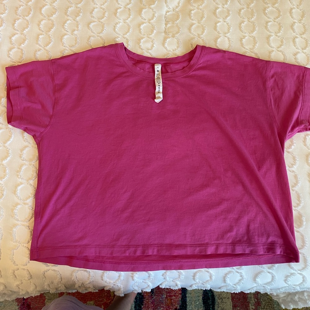 Lululemon Cates Tee Size 8 Pink
